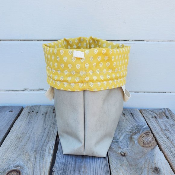 Project Bag for Knitting, Crochet, Yarn Storage and Organization! Medium Yellow - Picture 6 of 11